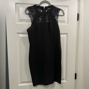 Express lace neck dress